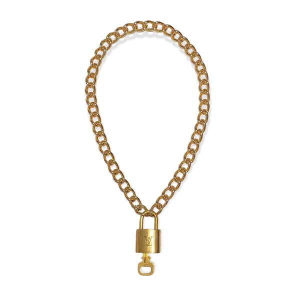 LOUIS VUITTON Padlock Necklace - Picture 1 of 6